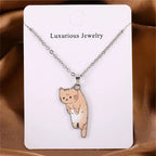 Cute Cartoon Cat Pendant Necklace
