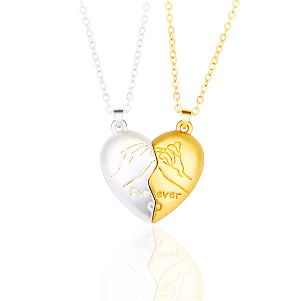 Magnetic Heart Coupling Necklace