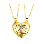 Magnetic Heart Coupling Necklace