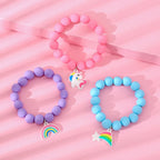 Kawaii Pastel Charm Beaded Bracelet