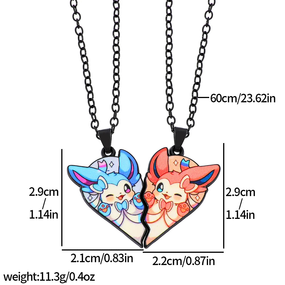 Pokémon Eeveelution Heart Necklace